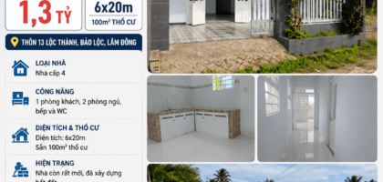 NHÀ CẤP 4 THÔN 13 LỘC THÀNH