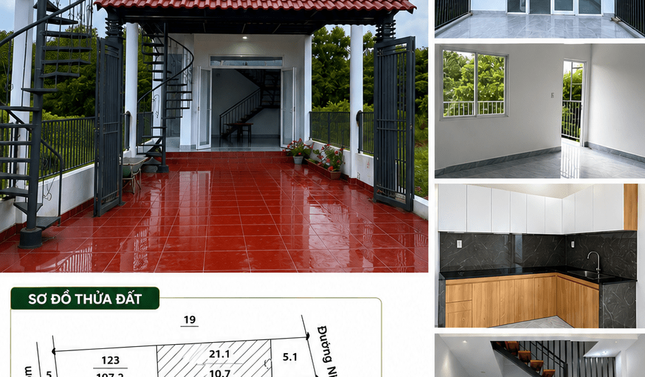 [A171] 2,28 TỶ - 197.2M2 NHÀ MỚI SỔ HỒNG RIÊNG SÂN THƯỢNG XANH LỘC THÀNH BẢO LỘC GẦN TRƯỜNG THPT LỘC THÀNH