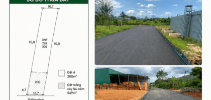 [A172] 2,4 TỶ - 749M2 ĐẤT THỔ CƯ MẶT TIỀN DÀI ĐƯỜNG NHỰA 6M PHƯỜNG 3 BẢO LỘC GẦN ĐƯỜNG TRÁNH