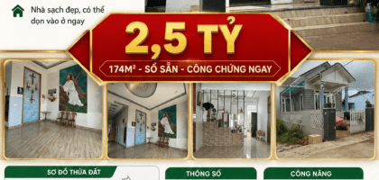 [A173] 2.5 TỶ - 174M2 NHÀ HẺM Ô TÔ SỔ HỒNG RIÊNG PHƯỜNG 3 BẢO LỘC GẦN CHỢ TÂN BÙI