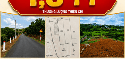 [A178] 1.8 TỶ HƠN 1.300M2 ĐẤT CÓ HỒ SỔ RIÊNG GẦN NGÃ 3 TỨ QUÝ