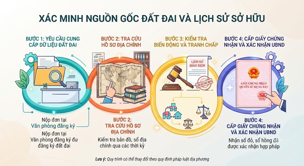 4 cách tìm nguồn gốc sử dụng đất